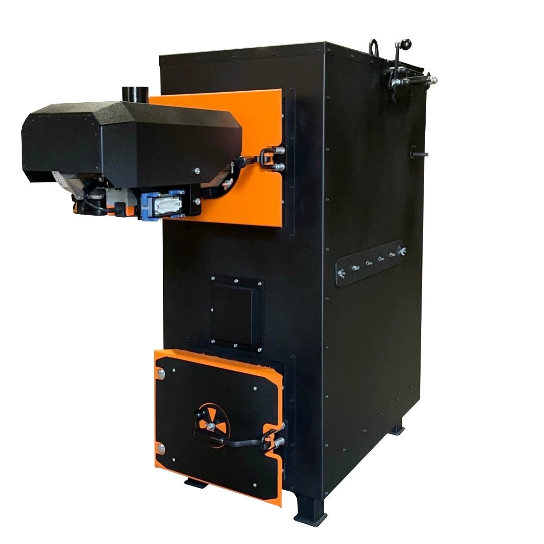 Пелетний твердопаливний котел PIROLI 25 кВт — автоматична подача палива